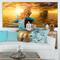 Designart - Sea Mermaid with Ghost Ship - Seascape Canvas Art Print